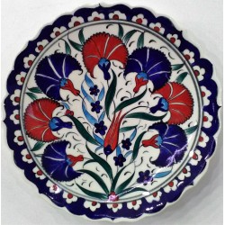 18 cm Plate Colorful Herbal Pattern