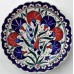 18 cm Plate Colorful Herbal Pattern