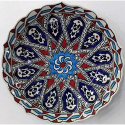 18 cm Plate Color Star Patterned