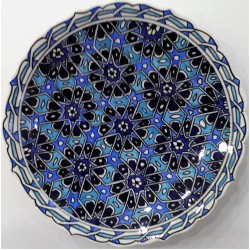 18 cm Plate Colorful Nazilli Patterned