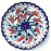 18 cm Plate Colorful Herbal Pattern