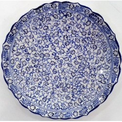 18 cm Plate Golden Horn Patterned