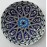 18 cm Plate Blue Star Patterned