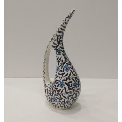 20 cm Swan Vase with Herbal Pattern