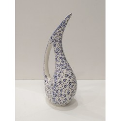 20 cm Swan Vase Golden Horn Patterned